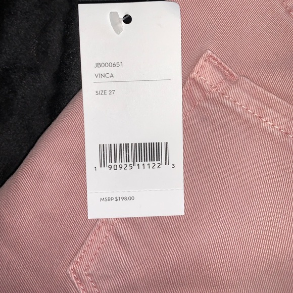 NWT J BRAND $198 Denim Pink Pants Luxury 27 - Picture 9 of 9